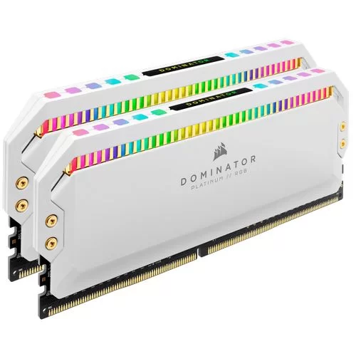 Оперативная память DRAM Corsair DOMINATOR PLATINUM RGB CMT16GX4M2K4000C19W KIT 16GB (2X8GB) DDR4 DIMM 4000MHz CL19 Цвет:белый Оперативная память DRAM Corsair DOMINATOR PLATINUM RGB CMT16GX4M2K4000C19W KIT 16GB (2X8GB) DDR4 DIMM 4000MHz CL19 Цвет:белый