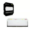 זיכרון לנייח DRAM Corsair DOMINATOR PLATINUM RGB CMT32GX5M2B5600C36W KIT 32GB (2x16GB) DDR5 DIMM 5600MHz C36 צבע לבן