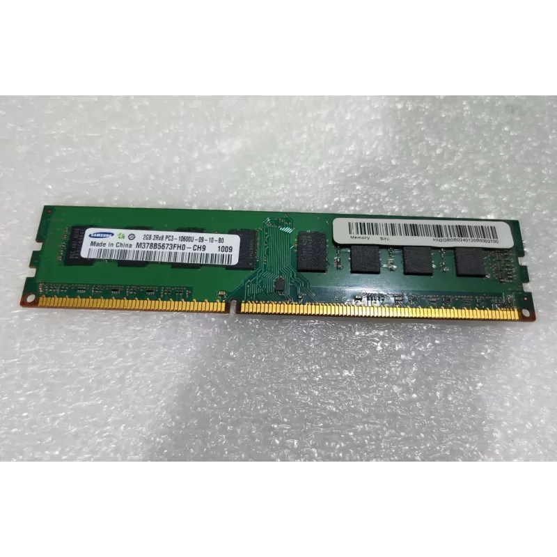 זיכרון לנייח DRAM Samsung M378B5673FH0-CH9 2GB DDR3 DIMM 1333MHz צבע ירוק