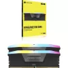 Desktop Memory DRAM Corsair VENGEANCE RGB CMH64GX5M2B6000Z40 KIT 64GB (2X32GB) DDR5 DIMM 6000MHz CL40 Color:black
