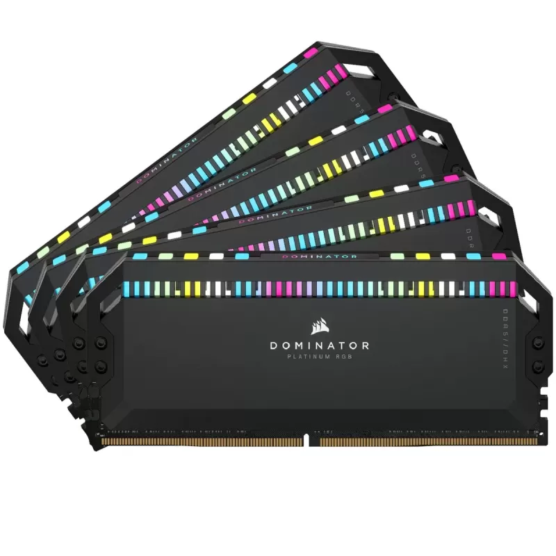 Оперативная память DRAM Corsair DOMINATOR PLATINUM RGB CMT64GX5M4B6400C32 KIT 64GB (4X16GB) DDR5 DIMM 6400MHz CL32 Цвет:чёрный Оперативная память DRAM Corsair DOMINATOR PLATINUM RGB CMT64GX5M4B6400C32 KIT 64GB (4X16GB) DDR5 DIMM 6400MHz CL32 Цвет:чёрный