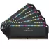 זיכרון לנייח DRAM Corsair DOMINATOR PLATINUM RGB CMT64GX5M4B6400C32 KIT 64GB (4X16GB) DDR5 DIMM 6400MHz CL32 צבע שחור