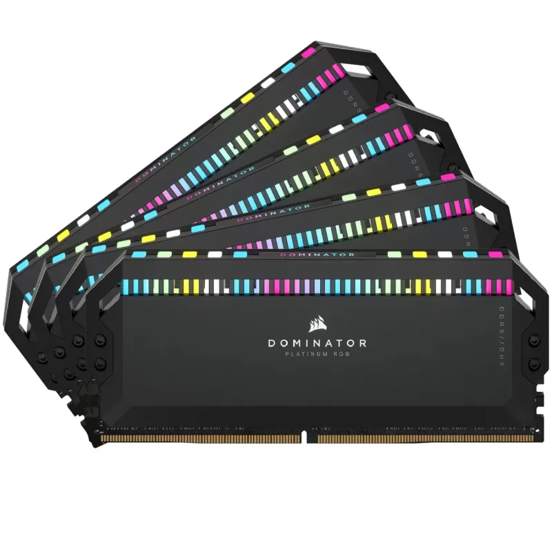 Оперативная память DRAM Corsair DOMINATOR PLATINUM RGB CMT64GX5M4B6400C32 KIT 64GB (4X16GB) DDR5 DIMM 6400MHz CL32 Цвет:чёрный Оперативная память DRAM Corsair DOMINATOR PLATINUM RGB CMT64GX5M4B6400C32 KIT 64GB (4X16GB) DDR5 DIMM 6400MHz CL32 Цвет:чёрный