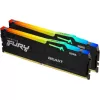 זיכרון לנייח DRAM Kingston Fury Beast RGB שחור KF560C30BBAK2-32 KIT 32GB (2x16GB) DDR5 DIMM 6000MHz CL30