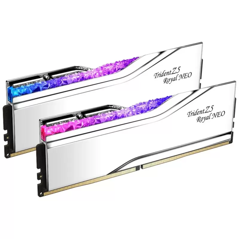 זיכרון לנייח DRAM G.Skill Trident Z5 Royal כסוף 6000J2836G16GX2-TR5NS KIT 32GB (2x16GB) DDR5 DIMM 6000MHz CL28 1.4V זיכרון לנייח DRAM G.Skill Trident Z5 Royal כסוף 6000J2836G16GX2-TR5NS KIT 32GB (2x16GB) DDR5 DIMM 6000MHz CL28 1.4V