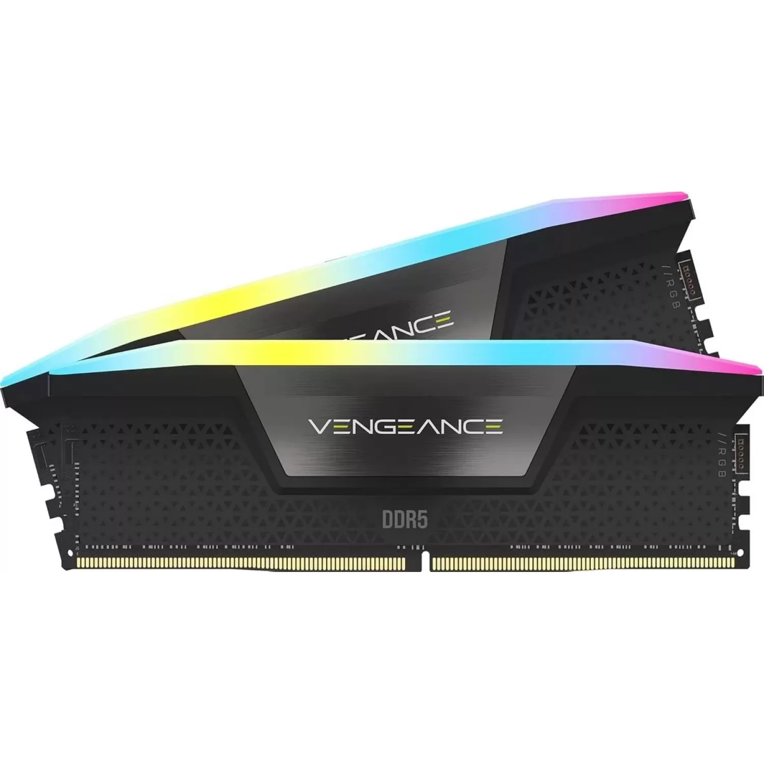 Оперативная память DRAM Corsair Vengeance RGB CMH64GX5M2B6400C42 KIT 64GB (2X32GB) DDR5 DIMM 6400MHz CL42 1.35V Цвет:чёрный