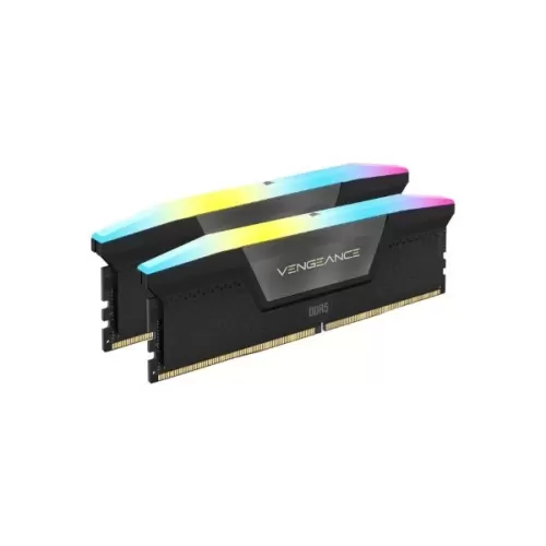Оперативная память DRAM Corsair Vengeance RGB CMH64GX5M2B6400C42 KIT 64GB (2X32GB) DDR5 DIMM 6400MHz CL42 1.35V Цвет:чёрный