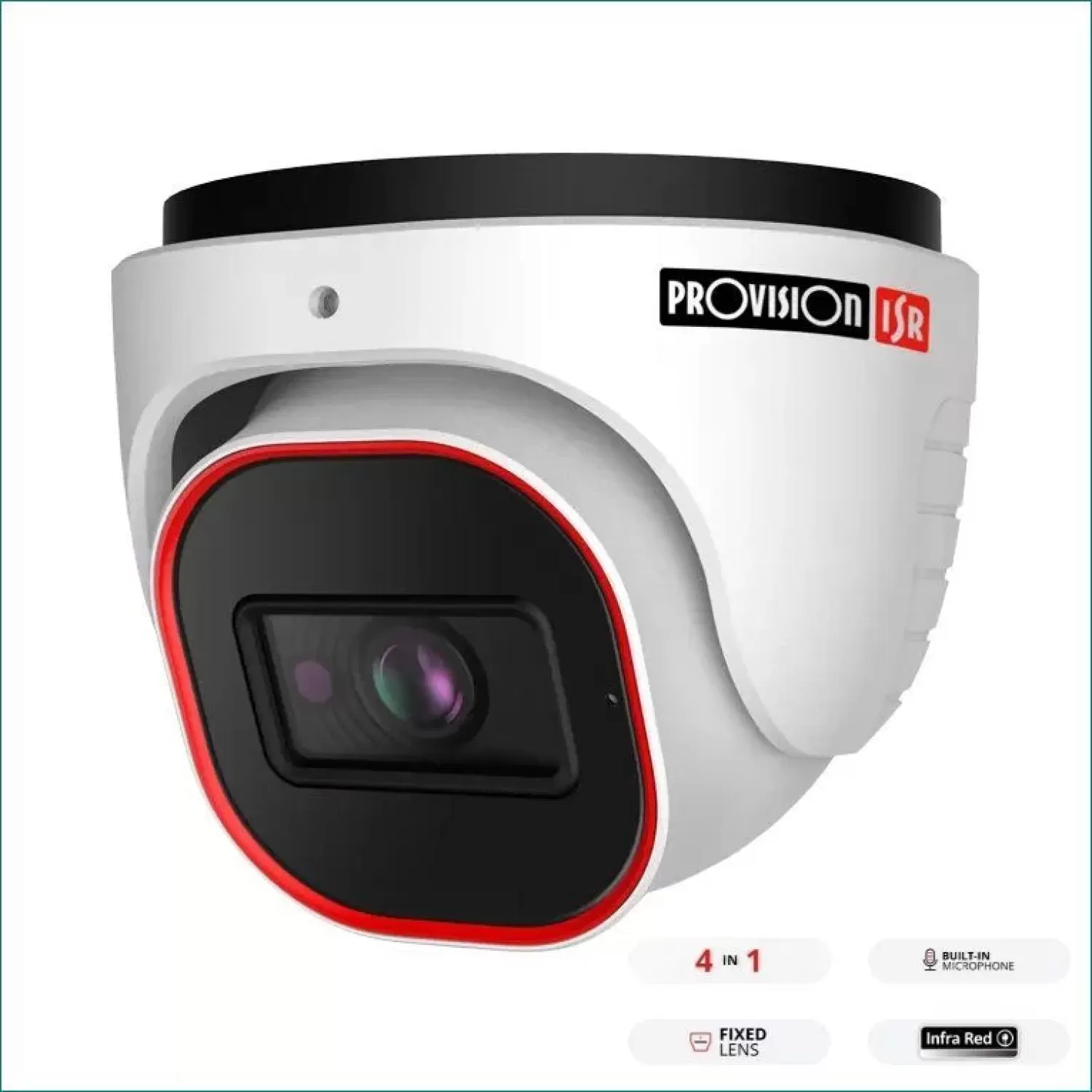 Купольная камера Provison DI-33K0AP-28 4MP Fixed Lens 3K Analog 20M IR DI-33K0AP-28 Цвет:белый