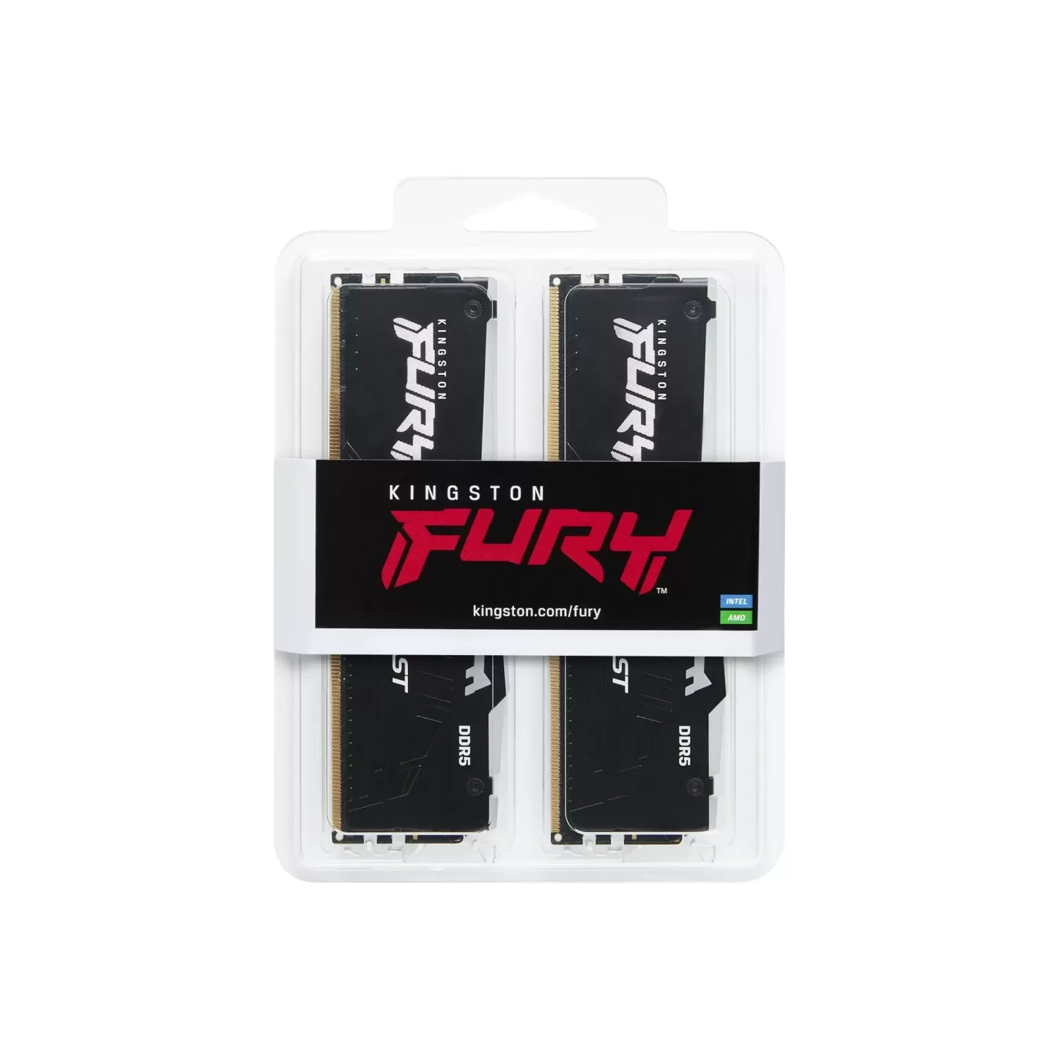 Memory Kingston Fury Beast KF560C30BBEK2-64 KIT 64GB 2X32 (Dual) DDR5 6000MHz 30 1.4V Color:black