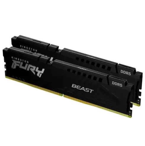 Memory Kingston Fury Beast KF560C30BBEK2-64 KIT 64GB 2X32 (Dual) DDR5 6000MHz 30 1.4V Color:black Memory Kingston Fury Beast KF560C30BBEK2-64 KIT 64GB 2X32 (Dual) DDR5 6000MHz 30 1.4V Color:black