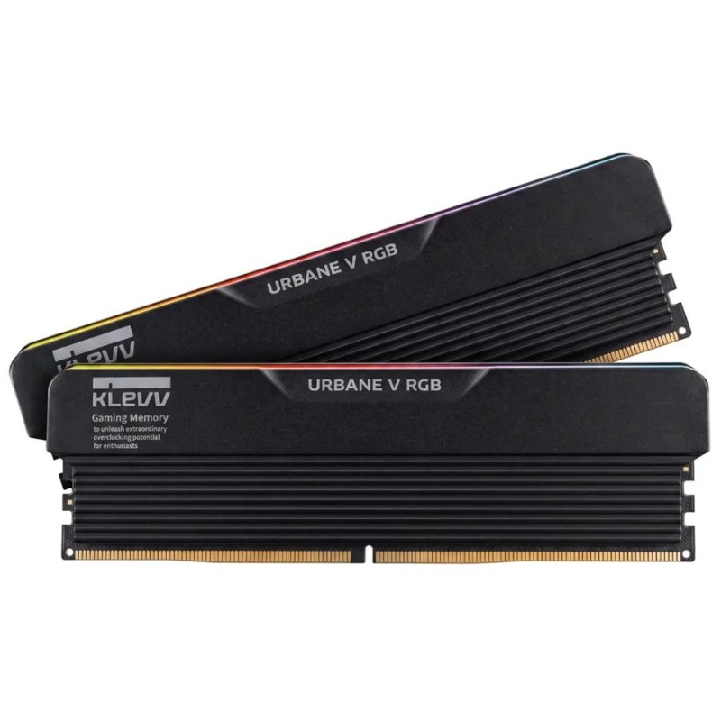 Desktop Memory DRAM Klevv Urbane V RGB 32GB (2x16GB) DDR5 6000MHz CL28 black KD5AGUA80-60B280V 32GB DDR5 6000MHz