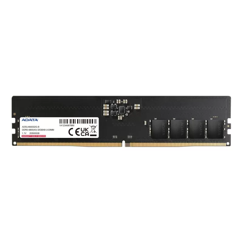 Оперативная память DRAM Adata Premier DDR5 U-DIMM 32GB 4800MHz AD5U480032G-S 32GB DDR5 4800MHz Цвет:чёрный Оперативная память DRAM Adata Premier DDR5 U-DIMM 32GB 4800MHz AD5U480032G-S 32GB DDR5 4800MHz Цвет:чёрный