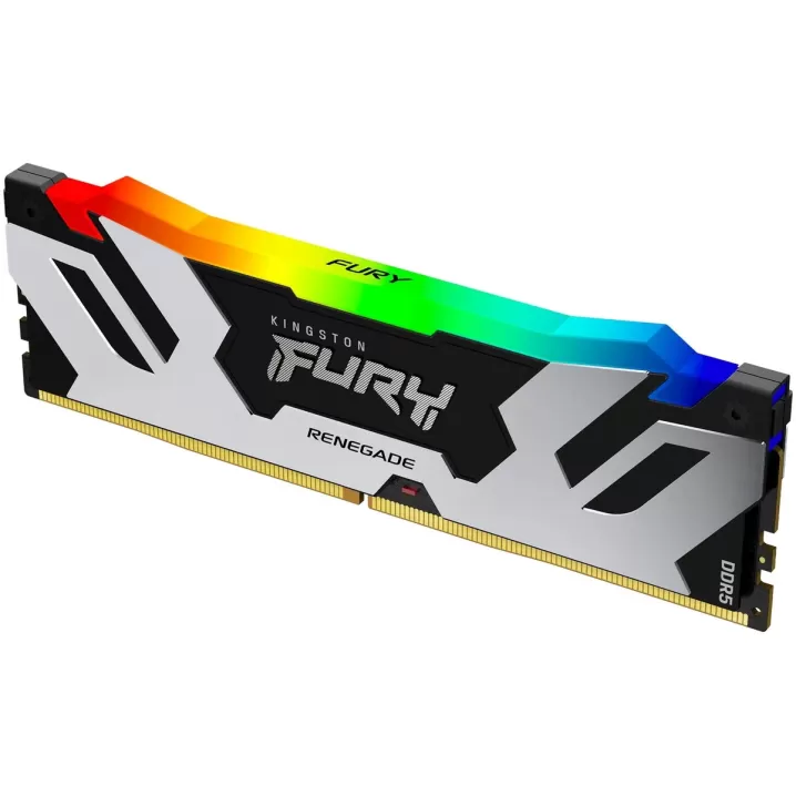 זיכרון לנייח DRAM Kingston FURY Renegade RGB DDR5 48GB 6000MHz CL32 KF560C32RSA-48 48GB DDR5 6000MHz צבע כסוף, שחור זיכרון לנייח DRAM Kingston FURY Renegade RGB DDR5 48GB 6000MHz CL32 KF560C32RSA-48 48GB DDR5 6000MHz צבע כסוף, שחור