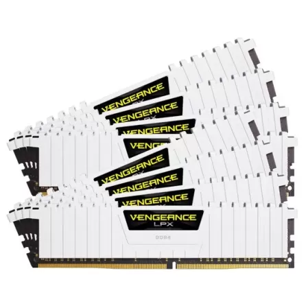 זיכרון לנייח DRAM Corsair Vengeance LPX CMK16GX4M2B3000C15W KIT 16GB (2X8GB) DDR4 3000MHz 1.35V צבע לבן