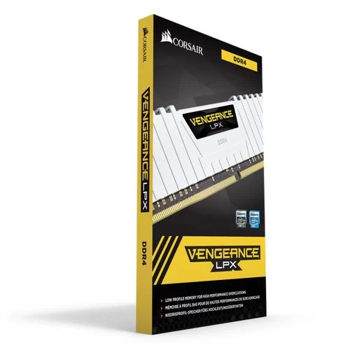 זיכרון לנייח DRAM Corsair Vengeance LPX CMK32GX4M2A2666C16W KIT 32GB (2x16GB) DDR4 2666MHz צבע לבן
