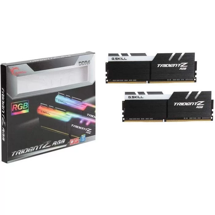 Desktop Memory DRAM G.Skill Trident Z RGB F4-3600C18D-32GTZR KIT 32GB (2x16GB) DDR4 DIMM 3600MHz CL18 1.35V Color:black Desktop Memory DRAM G.Skill Trident Z RGB F4-3600C18D-32GTZR KIT 32GB (2x16GB) DDR4 DIMM 3600MHz CL18 1.35V Color:black
