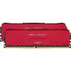 Desktop Memory DRAM Crucial Ballistix BL2K16G30C15U4R KIT 32GB (2x16GB) DDR4 DIMM 3000MHz 15-16-16-35 1.35V Color:red