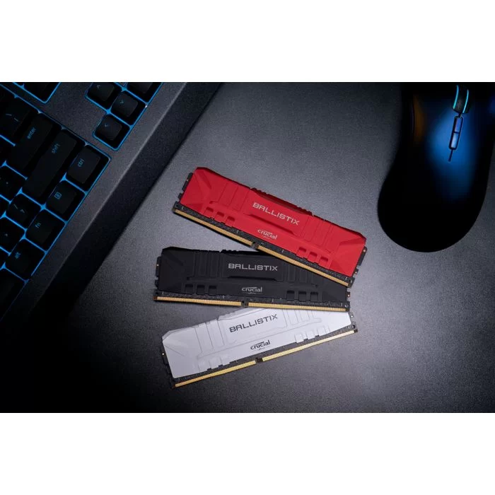 Desktop Memory DRAM Crucial Ballistix BL2K16G30C15U4R KIT 32GB (2x16GB) DDR4 DIMM 3000MHz 15-16-16-35 1.35V Color:red