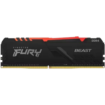 זיכרון לנייח DRAM Kingston Fury Beast RGB KF432C16BBA/16 16GB DDR4 3200MHz CL16 צבע שחור