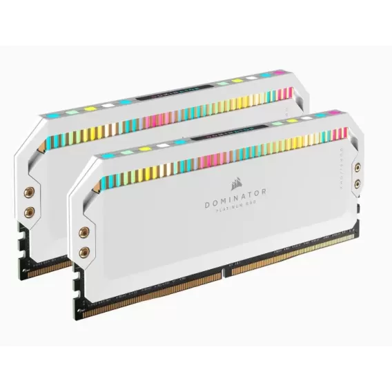 זיכרון לנייח DRAM Corsair DOMINATOR PLATINUM RGB CMT32GX5M2X6200C36W KIT 32GB (2x16GB) DDR5 DIMM 6200MHz 36-39-39-76 צבע לבן זיכרון לנייח DRAM Corsair DOMINATOR PLATINUM RGB CMT32GX5M2X6200C36W KIT 32GB (2x16GB) DDR5 DIMM 6200MHz 36-39-39-76 צבע לבן