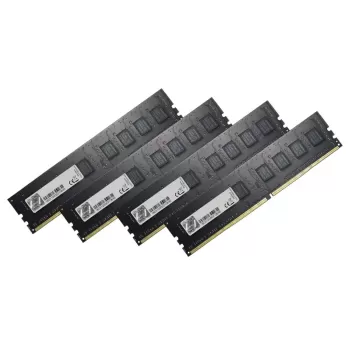זיכרון לנייח DRAM G.Skill Value F4-2400C15Q-32GNT KIT 32GB (4X8GB) DDR4 2400MHz CL15-15-15-35 צבע שחור