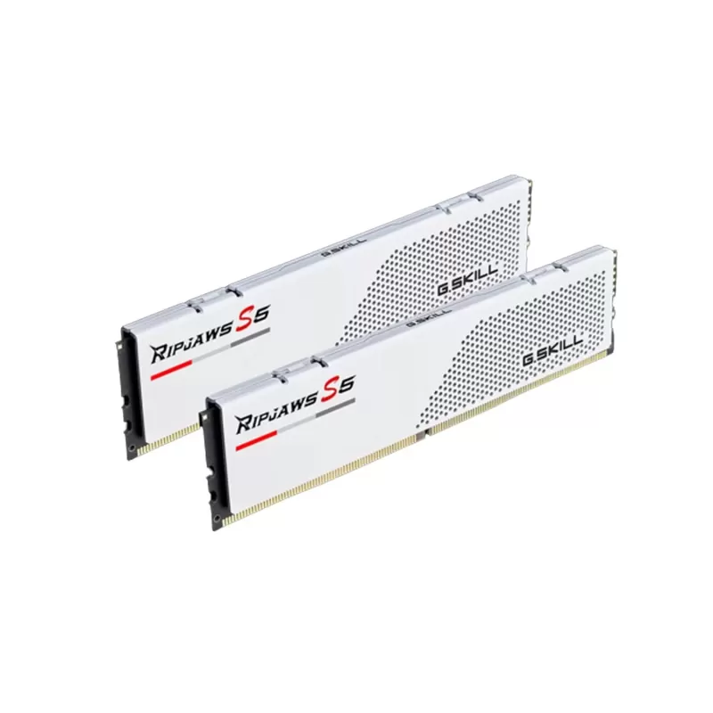 Desktop Memory DRAM G.Skill Ripjaws S5 F5-5200J3636C16GX2-RS KIT 32GB (2x16GB) DDR5 DIMM 5200MHz CL36 OEM, without original packaging Color:white Desktop Memory DRAM G.Skill Ripjaws S5 F5-5200J3636C16GX2-RS KIT 32GB (2x16GB) DDR5 DIMM 5200MHz CL36 OEM, without original packaging Color:white