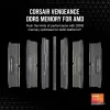 זיכרון לנייח DRAM Corsair Vengeance CMK64GX5M2B6000Z30 KIT 64GB (2X32GB) DDR5 DIMM 6000MHz C30 צבע שחור