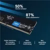 זיכרון לנייח DRAM Crucial DDR5 64GB 6400 CUDIMM CL52 CT64G64C52CU5 64GB DDR5 DIMM 6400MHz