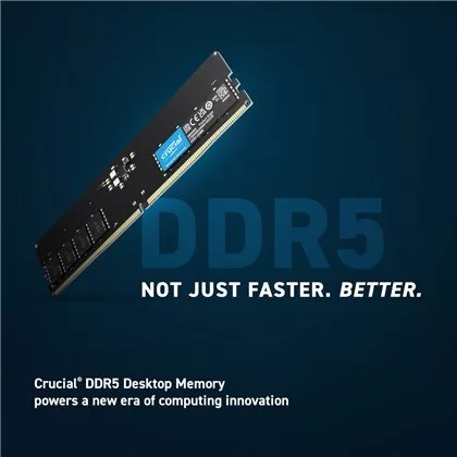 זיכרון לנייח DRAM Crucial DDR5 64GB 6400 CUDIMM CL52 CT64G64C52CU5 64GB DDR5 DIMM 6400MHz