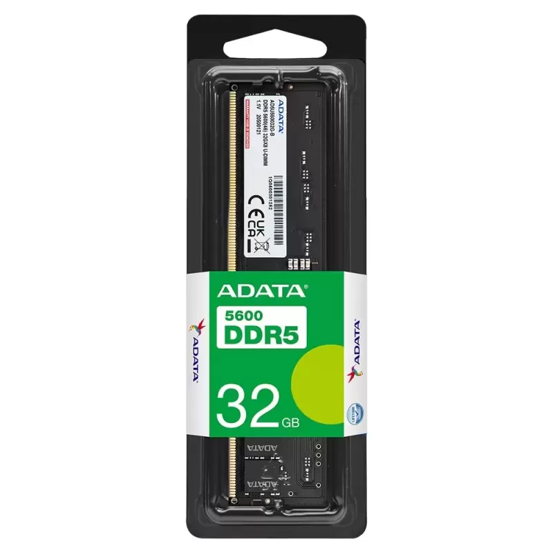 Оперативная память DRAM Adata Premier DDR5 U-DIMM 32GB 5600MHz AD5U560032G-S 32GB DDR5 5600MHz Цвет:чёрный Оперативная память DRAM Adata Premier DDR5 U-DIMM 32GB 5600MHz AD5U560032G-S 32GB DDR5 5600MHz Цвет:чёрный