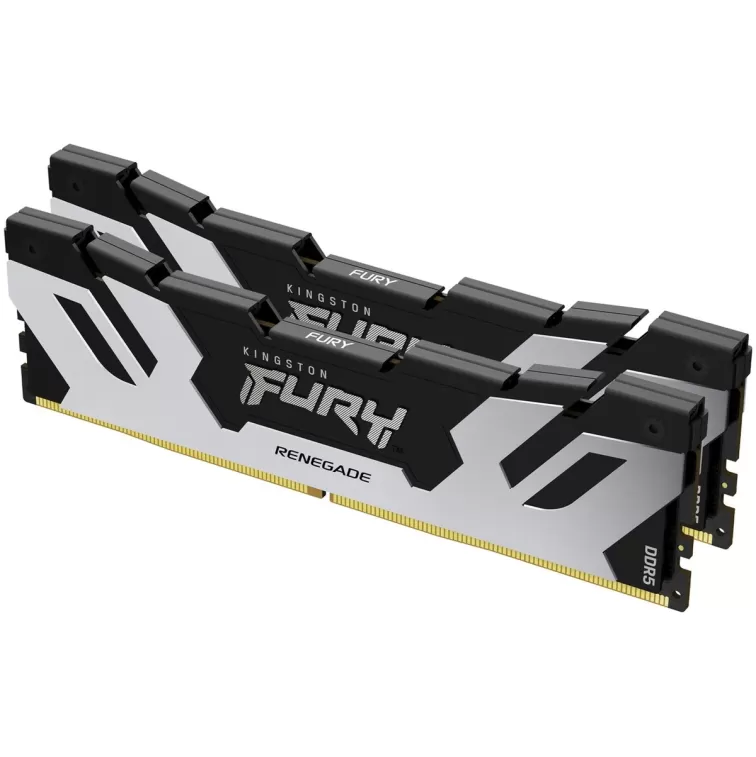 זיכרון לנייח DRAM Kingston FURY Renegade DDR5 32GB (2x16GB) 7200MHz CL38 KF572C38RSK2-32 32GB DDR5 7200MHz צבע כסוף, שחור