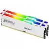 זיכרון לנייח DRAM Kingston FURY Beast RGB DDR5 64GB (2x32GB) 6000MHz CL36 לבן KF560C36BWEAK2-64 64GB DDR5 6000MHz