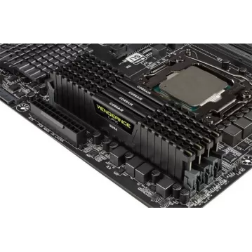 זיכרון לנייח DRAM Corsair Vengeance LPX CMK64GX4M4A2666C16 KIT 64GB (4x16GB) DDR4 2666MHz צבע שחור