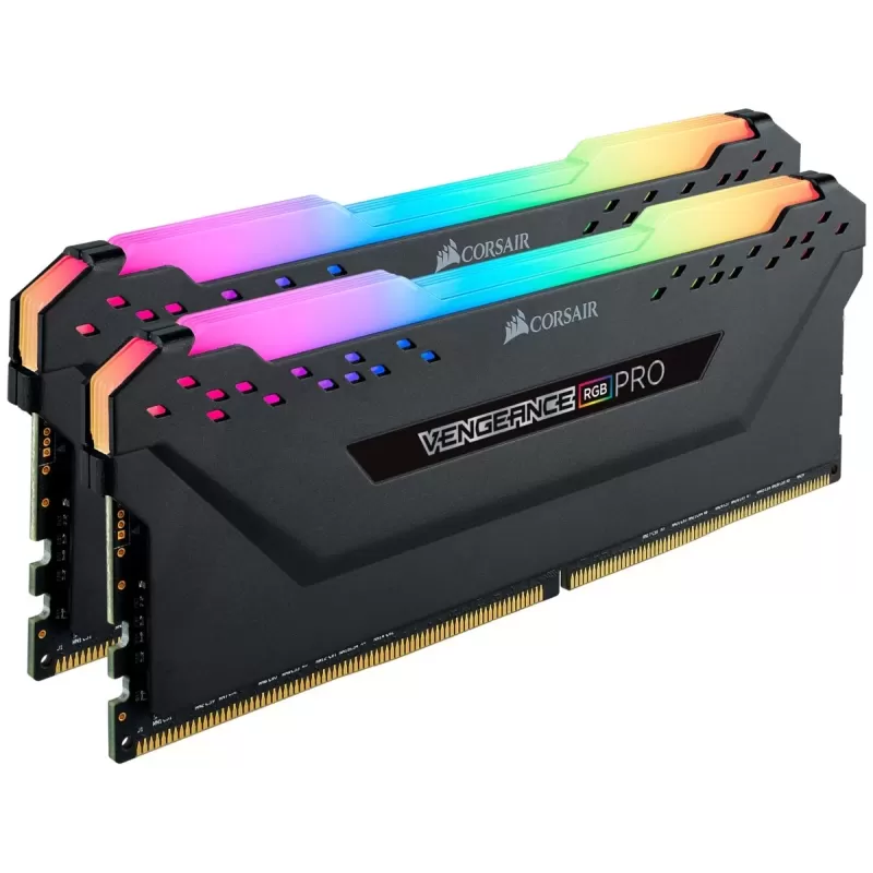 זיכרון לנייח DRAM Corsair VENGEANCE RGB PRO CMW16GX4M2C3200C16 KIT 16GB (2X8GB) DDR4 DIMM 3200MHz C16 1.2V צבע שחור זיכרון לנייח DRAM Corsair VENGEANCE RGB PRO CMW16GX4M2C3200C16 KIT 16GB (2X8GB) DDR4 DIMM 3200MHz C16 1.2V צבע שחור