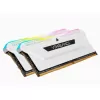 זיכרון לנייח DRAM Corsair VENGEANCE RGB PRO SL CMH32GX4M2E3200C16W KIT 32GB (2x16GB) DDR4 DIMM 3200MHz CL16 צבע לבן
