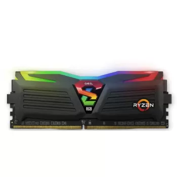 Desktop Memory DRAM GEIL Super Luce RGB SYNC AMD Edition GALS48GB3200C16BSC 8GB DDR4 DIMM 3200MHz CL16 Color:black