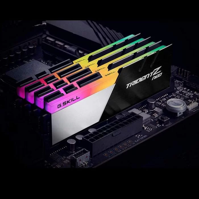 Desktop Memory DRAM G.Skill Trident Z Neo F4-3600C18D-32GTZN KIT 32GB (2x16GB) DDR4 DIMM 3600MHz 18-22-22-42 1.35V OEM, no package Color:black, silver Desktop Memory DRAM G.Skill Trident Z Neo F4-3600C18D-32GTZN KIT 32GB (2x16GB) DDR4 DIMM 3600MHz 18-22-22-42 1.35V OEM, no package Color:black, silver