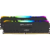Desktop Memory DRAM Crucial Ballistix RGB BL2K16G32C16U4BL KIT 32GB (2x16GB) DDR4 DIMM 3200MHz 16-18-18-36 1.35V Color:black