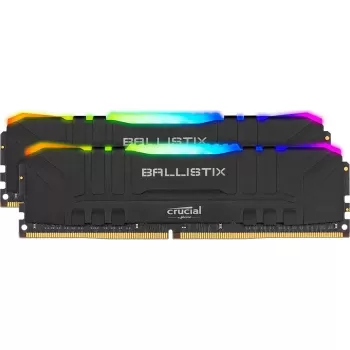 Оперативная память DRAM Crucial Ballistix RGB BL2K16G32C16U4BL KIT 32GB (2x16GB) DDR4 DIMM 3200MHz 16-18-18-36 1.35V Цвет:чёрный