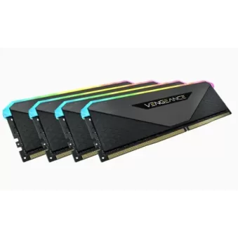 זיכרון לנייח DRAM Corsair VENGEANCE RGB RT CMN64GX4M4Z3600C18 KIT 64GB (4X16GB) DDR4 3600MHz 18-22-22-42 צבע שחור