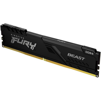 זיכרון לנייח DRAM Kingston Fury Beast KF432C16BB/16 16GB DDR4 3200MHz CL16 צבע זיכרון לנייח DRAM Kingston Fury Beast KF432C16BB/16 16GB DDR4 3200MHz CL16 צבע