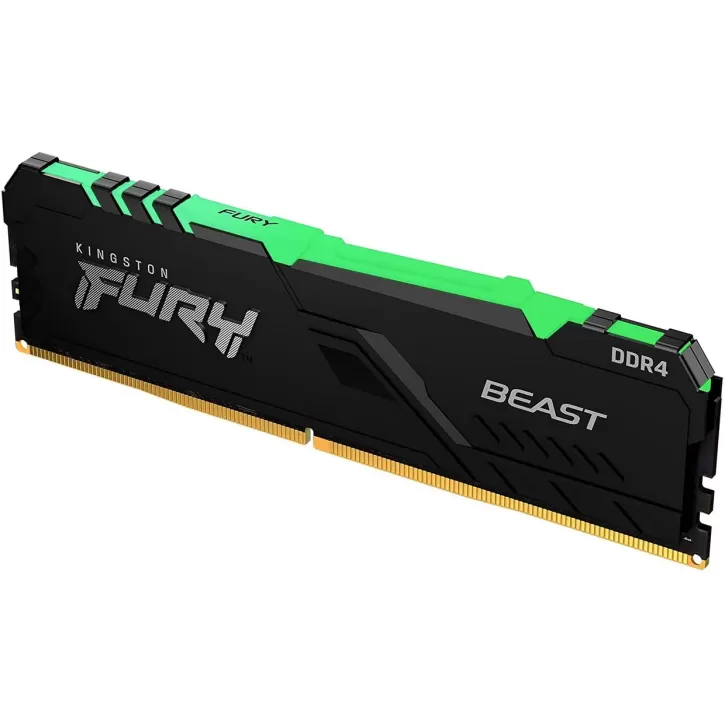 Оперативная память DRAM Kingston Fury Beast RGB KF436C17BBA/8 8GB DDR4 DIMM 3600MHz CL17 Цвет:чёрный Оперативная память DRAM Kingston Fury Beast RGB KF436C17BBA/8 8GB DDR4 DIMM 3600MHz CL17 Цвет:чёрный