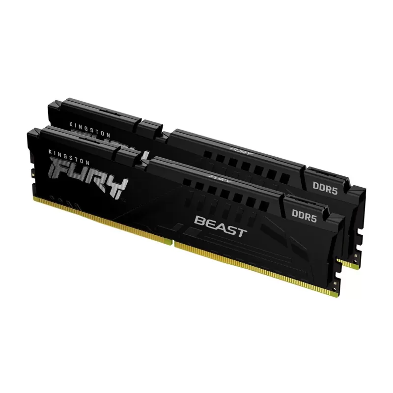Desktop Memory DRAM Kingston Fury Beast KF556C40BBK2-16 KIT 16GB (2X8GB) DDR5 DIMM 5600MHz CL40 Color:black Desktop Memory DRAM Kingston Fury Beast KF556C40BBK2-16 KIT 16GB (2X8GB) DDR5 DIMM 5600MHz CL40 Color:black