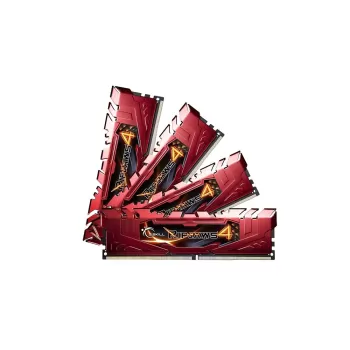 Desktop Memory DRAM G.Skill Ripjaws 4 F4-2400C15Q-16GRR KIT 16GB (4X4GB) DDR4 2400MHz CL15-15-15-35 Color:red