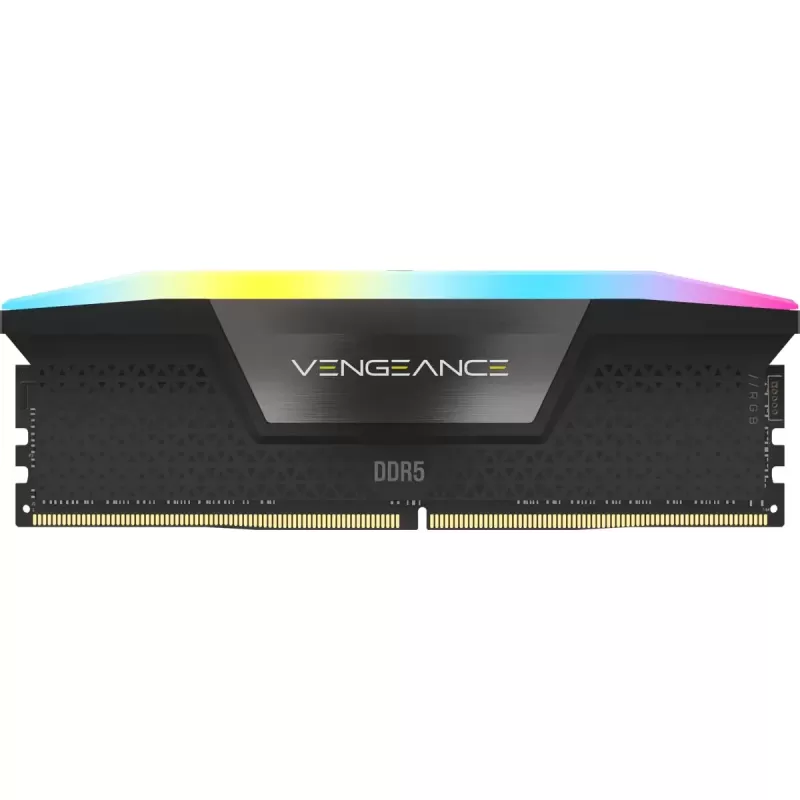 Оперативная память DRAM Corsair VENGEANCE RGB CMH64GX5M2B6000Z30 KIT 64GB (2X32GB) DDR5 DIMM 6000MHz CL30 Цвет:чёрный Оперативная память DRAM Corsair VENGEANCE RGB CMH64GX5M2B6000Z30 KIT 64GB (2X32GB) DDR5 DIMM 6000MHz CL30 Цвет:чёрный