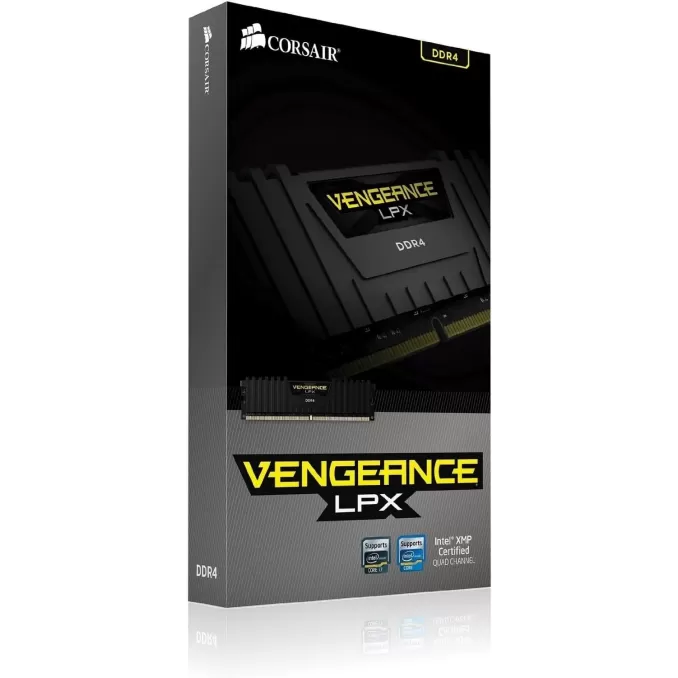 Оперативная память DRAM Corsair VENGEANCE LPX CMK16GX4M2K4600C19 KIT 16GB (2X8GB) DDR4 4600MHz CL19 Цвет:чёрный Оперативная память DRAM Corsair VENGEANCE LPX CMK16GX4M2K4600C19 KIT 16GB (2X8GB) DDR4 4600MHz CL19 Цвет:чёрный