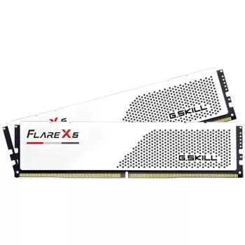 זיכרון לנייח DRAM G.Skill Flare X5 לבן 6000J3636F32GX2-FX5W KIT 64GB (2X32GB) DDR5 DIMM 6000MHz CL36 1.35V זיכרון לנייח DRAM G.Skill Flare X5 לבן 6000J3636F32GX2-FX5W KIT 64GB (2X32GB) DDR5 DIMM 6000MHz CL36 1.35V