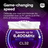 זיכרון Crucial CP16G64C32U5W 16GB DDR5 6400MHz 32 1.4V צבע לבן
