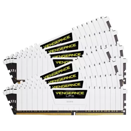זיכרון לנייח DRAM Corsair Vengeance LPX CMK32GX4M4B3200C16W KIT 32GB (4X8GB) DDR4 3200MHz 1.35V צבע לבן