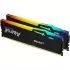 זיכרון לנייח DRAM Kingston Fury Beast RGB DDR5 32GB (2x16) 6800MHz C34 KF568C34BBEAK2-32 32GB DDR5 DIMM 6800MHz